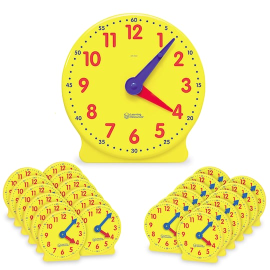 Learning Resources Big Time Classroom Clock Set